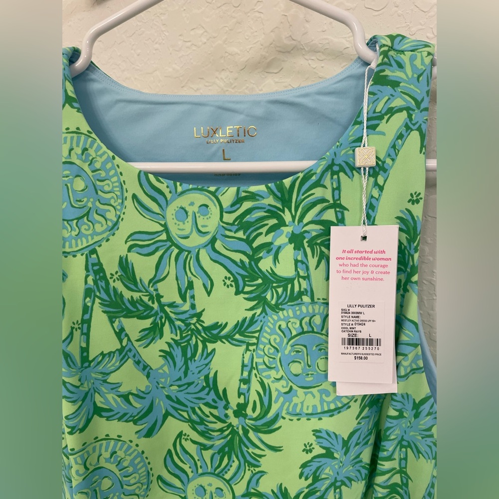 Lilly Pulitzer Luxletic Westley Dress Catchin Rays - Picture 2 of 4